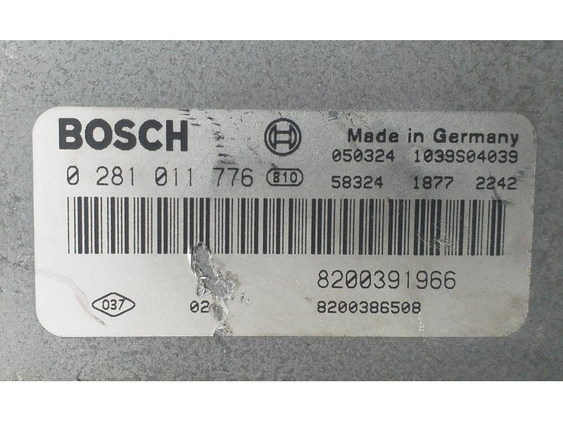 Recambio de centralita motor uce para renault megane ii berlina 3p confort authentique referencia OEM IAM 8200391966 72962 R