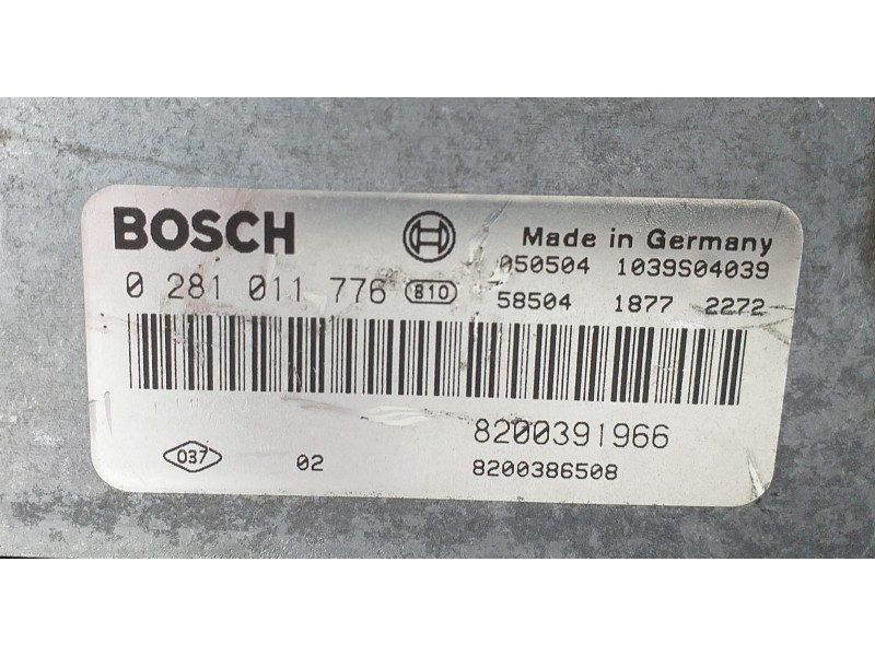 Recambio de centralita motor uce para renault scenic ii confort authentique referencia OEM IAM 8200391966 73098 R