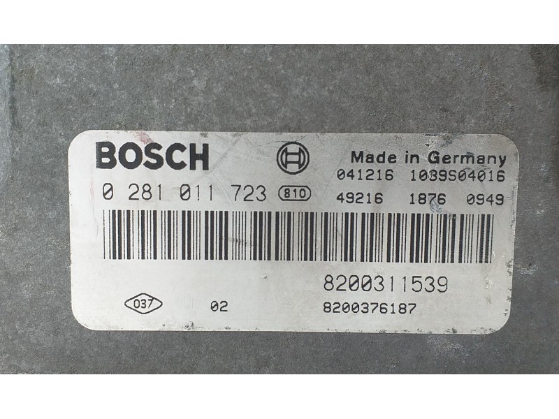 Recambio de centralita motor uce para renault laguna ii (bg0) confort authentique referencia OEM IAM 8200311539 73109 R