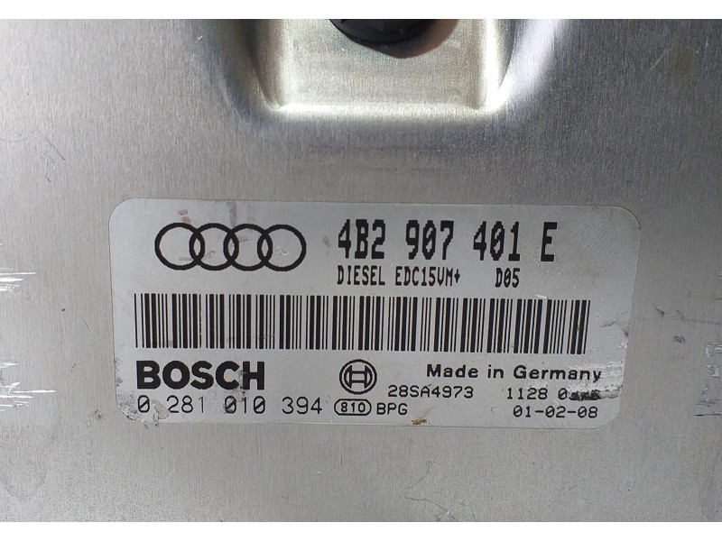 Recambio de centralita motor uce para audi a6 avant (4b5) 2.5 tdi referencia OEM IAM 4B2907401E 73114 R