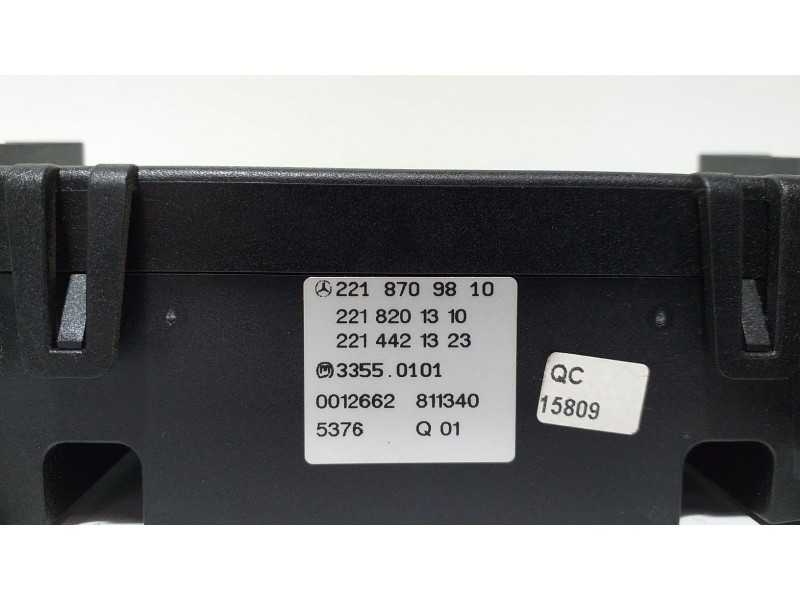 Recambio de mando climatizador para mercedes-benz clase s (w221) berlina 350 (221.056) referencia OEM IAM 2218709810 64607 