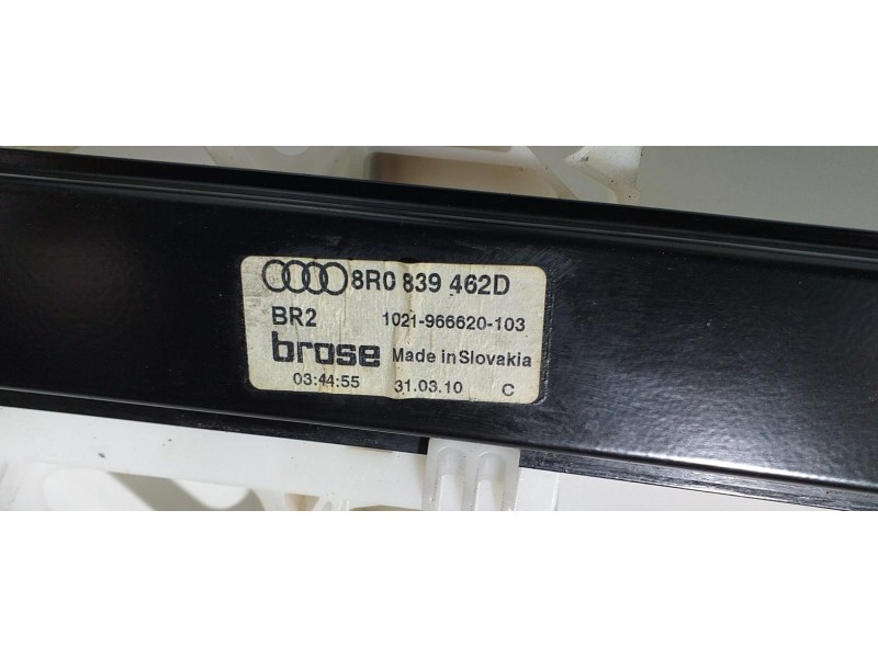 Recambio de elevalunas trasero derecho para audi q5 (8r) 2.0 tdi (125kw) referencia OEM IAM 8R0839462D 64621 