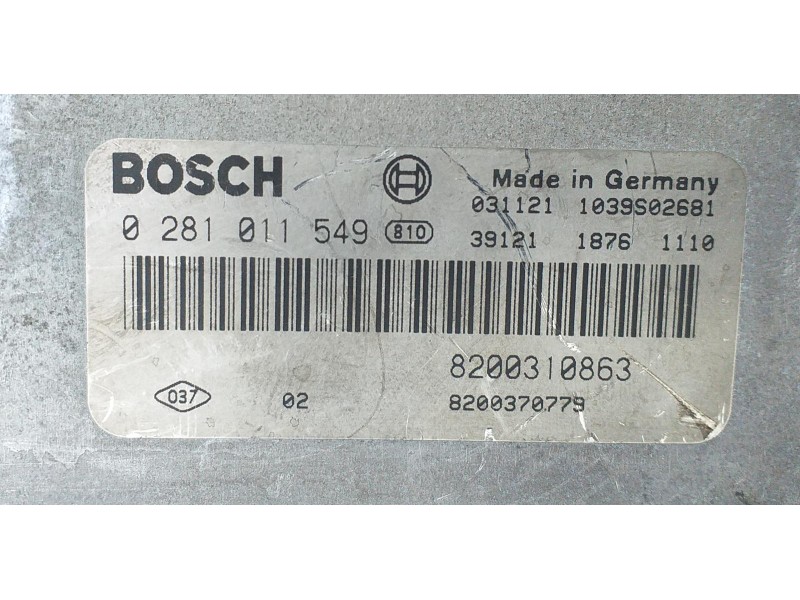 Recambio de centralita motor uce para renault megane ii berlina 3p confort expression referencia OEM IAM 8200310863 73194 R