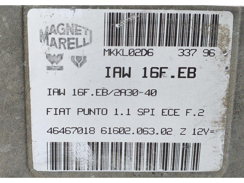Recambio de centralita motor uce para fiat punto berl. (176) 55 s referencia OEM IAM 46467018 73199 R