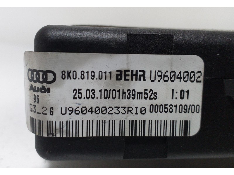 Recambio de resistencia calefaccion para audi q5 (8r) 2.0 tdi (125kw) referencia OEM IAM 8K0819011 64782 
