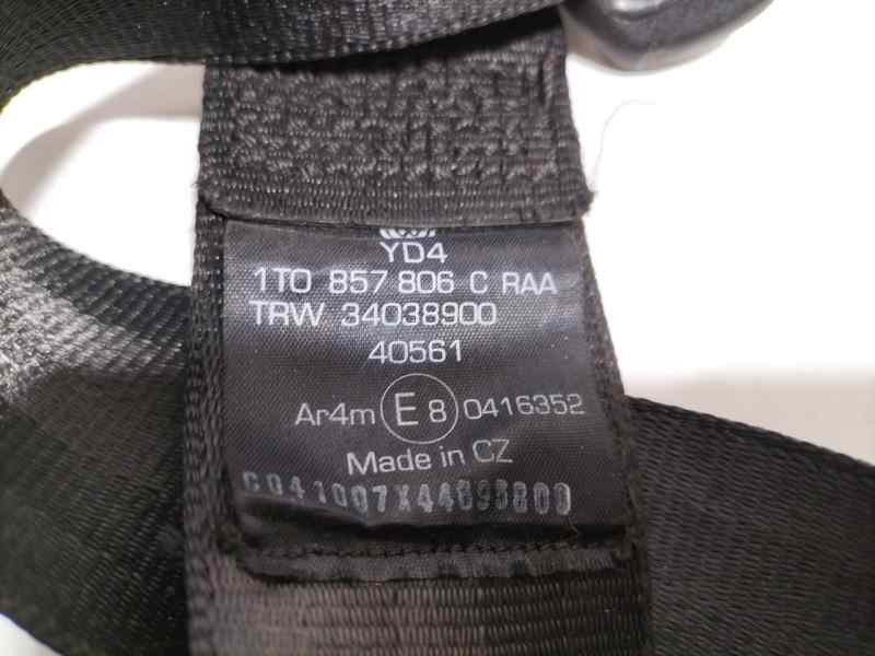 Recambio de cinturon seguridad trasero derecho para volkswagen touran (1t2) edition referencia OEM IAM 1T0857806C 80410 R
