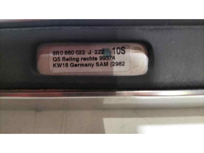 Recambio de barras techo para audi q5 (8r) 3.0 tdi referencia OEM IAM 8R0880022J 80335 