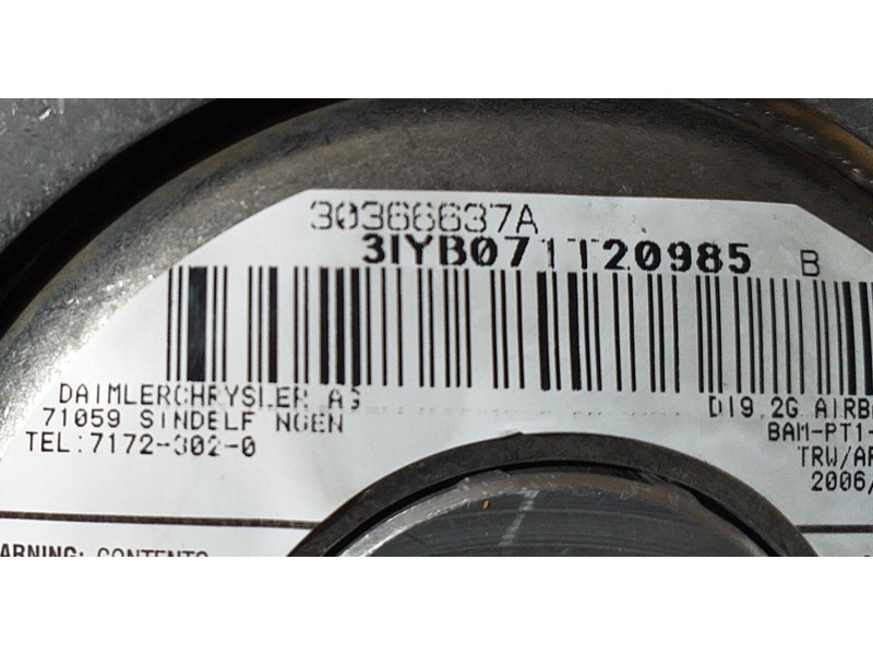 Recambio de airbag delantero izquierdo para mercedes-benz clase r (w251) 320 cdi l (251.122) referencia OEM IAM 30366637A 73576 
