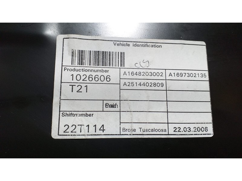 Recambio de elevalunas trasero izquierdo para mercedes-benz clase r (w251) 320 cdi l (251.122) referencia OEM IAM A2514402809 73