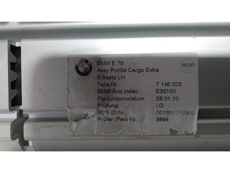 Recambio de bandeja trasera para bmw x5 (e70) xdrive30d referencia OEM IAM 7146025 73752 R