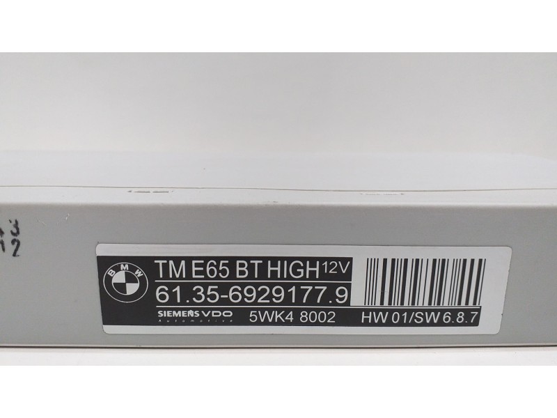 Recambio de modulo electronico para bmw serie 7 (e65/e66) 735i referencia OEM IAM 61356929177 53298 