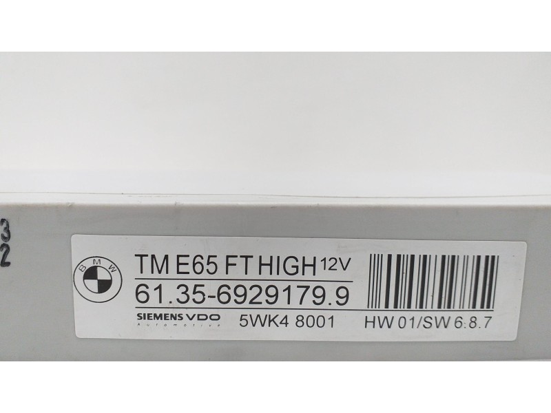 Recambio de modulo electronico para bmw serie 7 (e65/e66) 735i referencia OEM IAM 61356929179 53299 