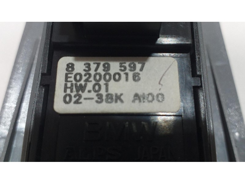 Recambio de mando elevalunas delantero derecho para bmw serie 7 (e65/e66) 735i referencia OEM IAM 8379597 53314 