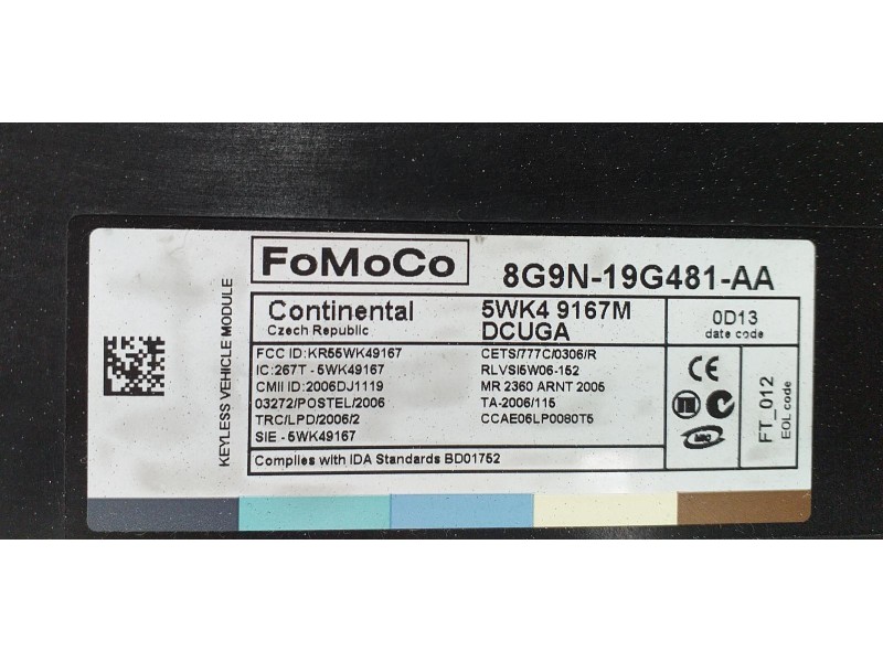 Recambio de modulo electronico para volvo xc70 kinetic awd referencia OEM IAM 8G9N19G481AA 65457 