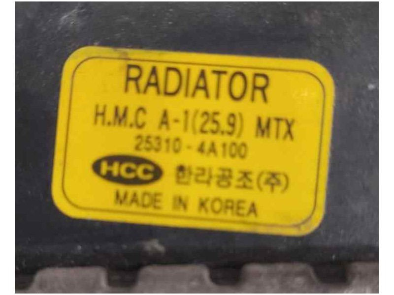 Recambio de radiador agua para hyundai h 1 starex h 1 starex td referencia OEM IAM 253104A100 85773 