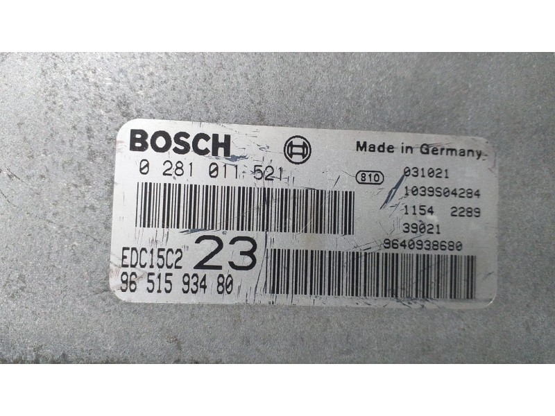 Recambio de centralita motor uce para citroën xsara picasso 2.0 hdi exclusive plus referencia OEM IAM 9651593480 73976 R Recambio de centralita motor uce para citroën xsara picasso 2.0 hdi exclusive plus referencia OEM IAM 9651593480 73976 R