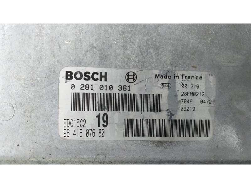 Recambio de centralita motor uce para peugeot 406 berlina (s1/s2) srdt pack referencia OEM IAM 9641607680 73983 R