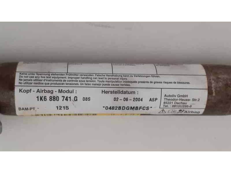 Recambio de airbag cortina delantero izquierdo para volkswagen golf v berlina (1k1) conceptline (e) referencia OEM IAM 1K6880741
