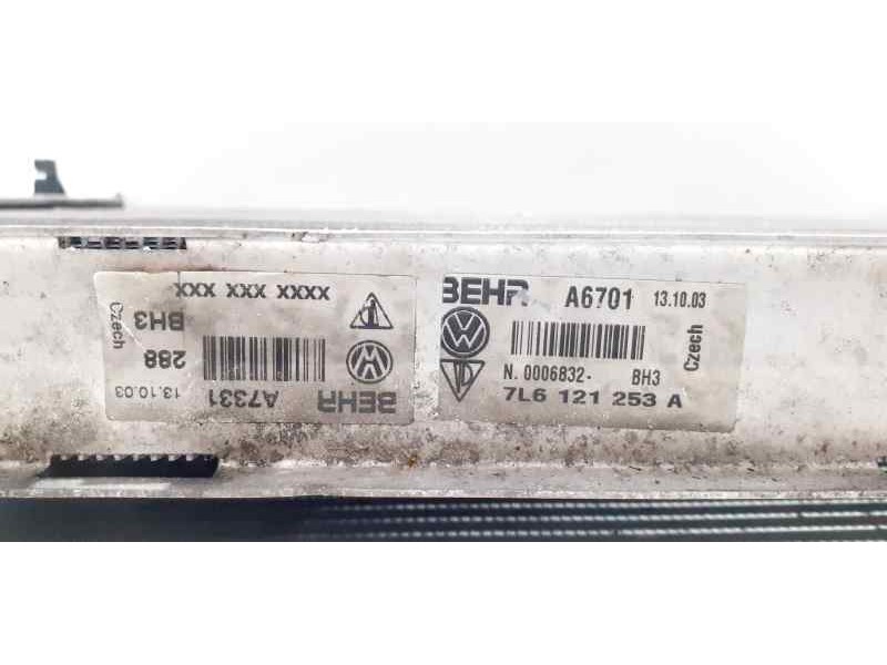 Recambio de radiador agua para volkswagen touareg (7la) tdi v10 referencia OEM IAM 7L6121253A 41298 