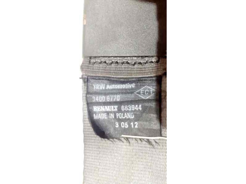Recambio de cinturon seguridad trasero central para renault clio iii exception referencia OEM IAM 34006770 41712 