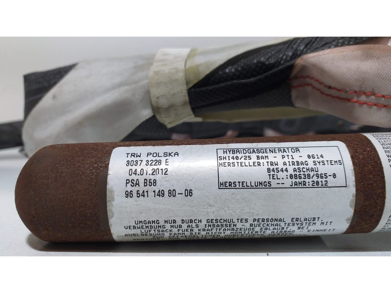 Recambio de airbag cortina delantero derecho para citroën c4 picasso exclusive referencia OEM IAM 9654114980 68714 