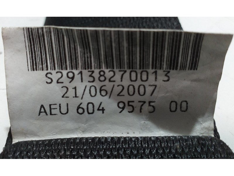 Recambio de cinturon seguridad delantero derecho para bmw serie 6 coupe (e63) 630i referencia OEM IAM 602321100C 54455 