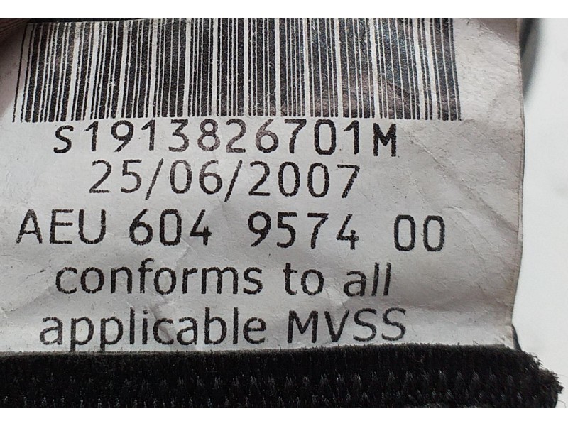 Recambio de cinturon seguridad delantero izquierdo para bmw serie 6 coupe (e63) 630i referencia OEM IAM 602321000C 54456 