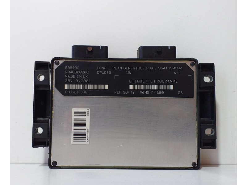 Recambio de centralita motor uce para citroën berlingo 1.9 d sx plus familiar referencia OEM IAM 9642414680 68792 