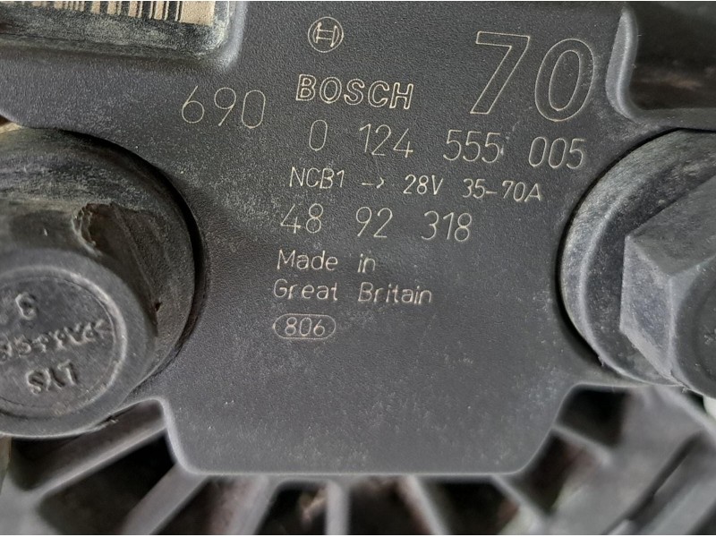Recambio de alternador para iveco daily caja cerrada (1999 =>) 2.3 diesel cat referencia OEM IAM 0124555005 75703 R Recambio de alternador para iveco daily caja cerrada (1999 =>) 2.3 diesel cat referencia OEM IAM 0124555005 75703 R
