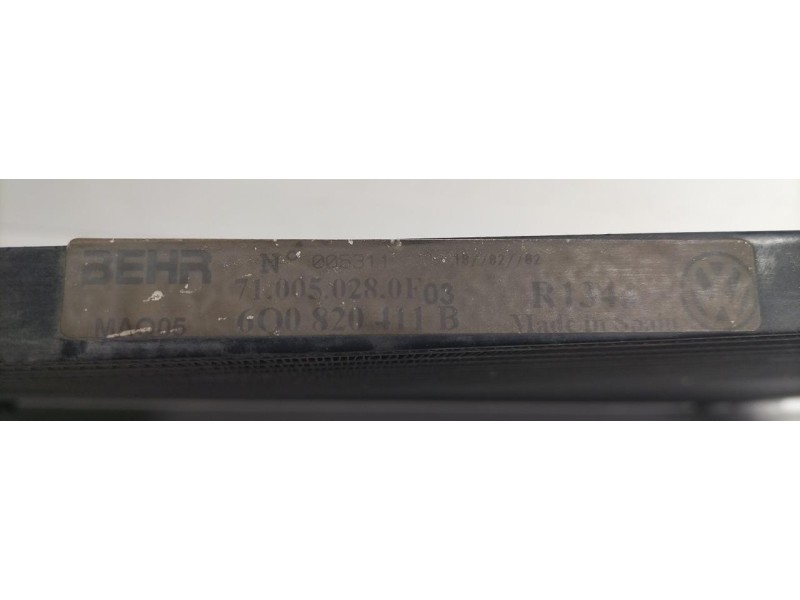 Recambio de condensador / radiador aire acondicionado para seat ibiza (6l1) signo referencia OEM IAM 6Q0820111B 78080 