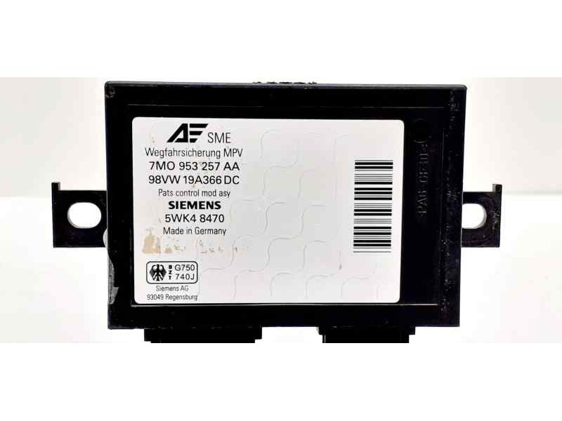 Recambio de centralita inmovilizador para volkswagen sharan (7m8) comfortline referencia OEM IAM 7M0953257AA 43000 