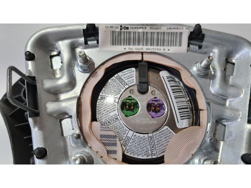 Recambio de airbag delantero izquierdo para peugeot 807 2.0 16v hdi fap referencia OEM IAM 14010983ZD 75843 R
