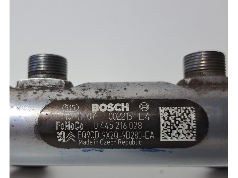 Recambio de rampa inyectora para citroën c6 3.0 v6 hdi fap cat (x801 / dt20c) referencia OEM IAM 0445216028 75845 R