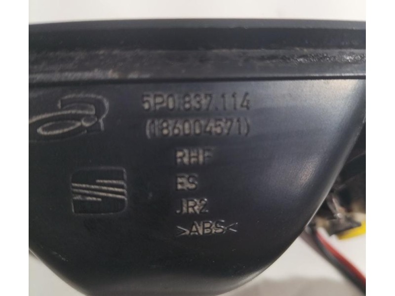 Recambio de maneta interior trasera derecha para seat leon (1p1) fr referencia OEM IAM 5P0837114 78090 R