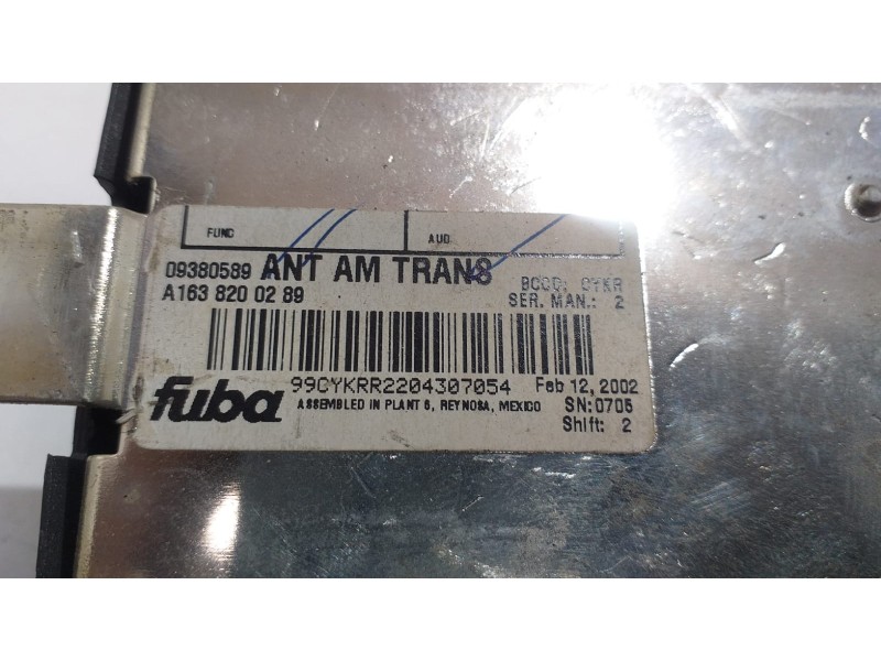 Recambio de modulo electronico para mercedes-benz clase m (w163) 400 cdi (163.128) referencia OEM IAM A1638200289 54691 