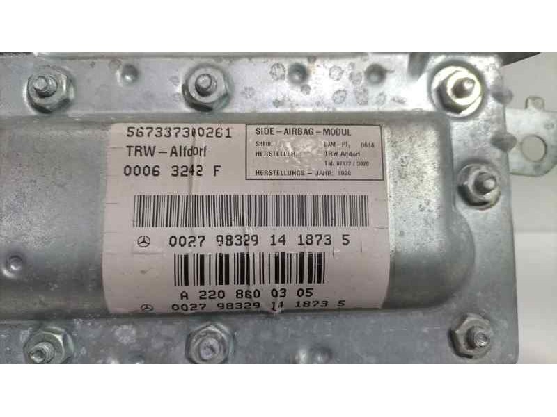 Recambio de airbag lateral izquierdo para mercedes-benz clase s (w220) berlina 500 (220.075) referencia OEM IAM A2208600305 8350