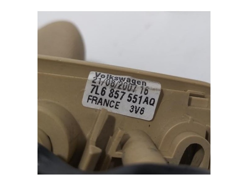 Recambio de parasol izquierdo para volkswagen touareg (7l6) tdi v6 +motion referencia OEM IAM 7L6857551AQ 78108 