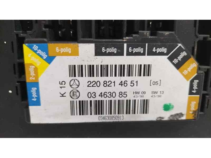 Recambio de intercooler para mercedes-benz clase s (w220) berlina 500 (220.075) referencia OEM IAM 2208214651 83516 