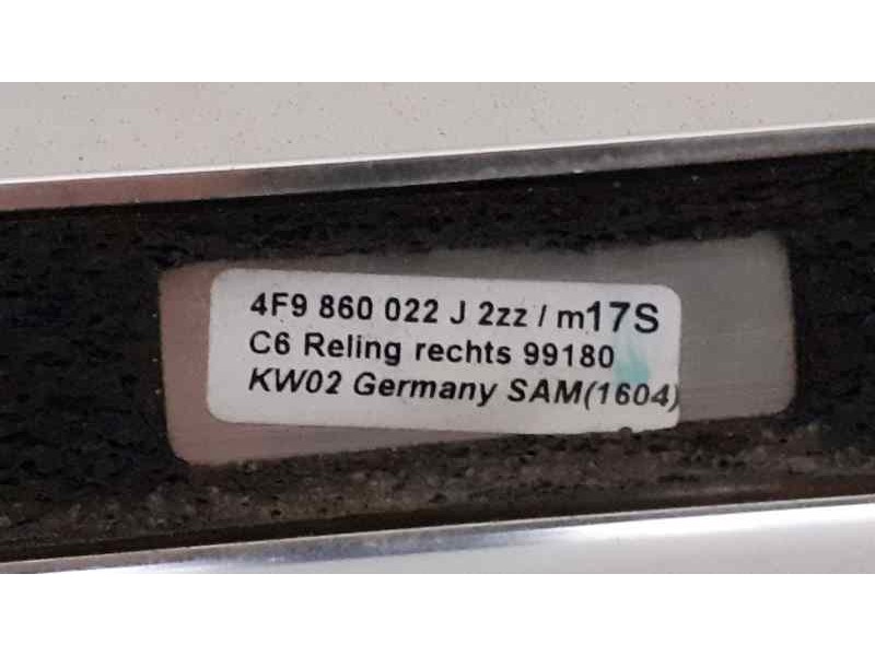 Recambio de barras techo para audi a6 avant (4f5) 3.0 tdi quattro referencia OEM IAM 4F9860022J 40586 