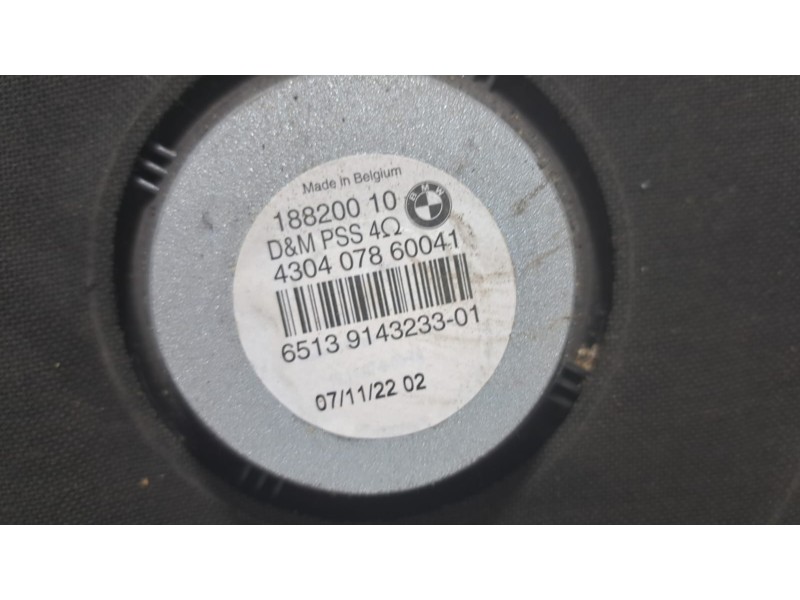 Recambio de sistema audio / radio cd para bmw serie 1 berlina (e81/e87) 118d referencia OEM IAM 65139143233 76024 