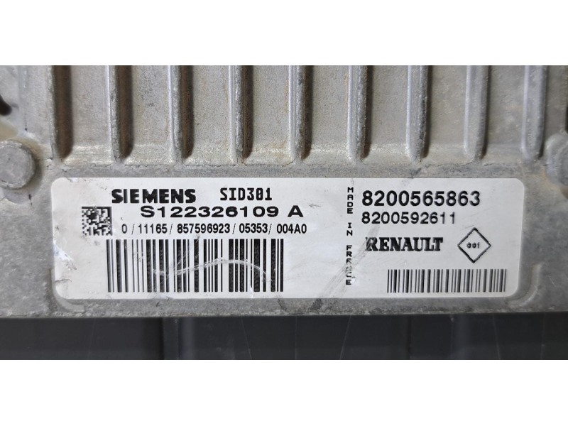 Recambio de centralita motor uce para renault megane ii berlina 3p 1.5 dci diesel referencia OEM IAM 8200565863 75431 R