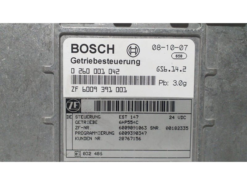 Recambio de centralita cambio automatico para volvo autobus volvo mkiii 4x2 e5 referencia OEM IAM 0260001042 68580 