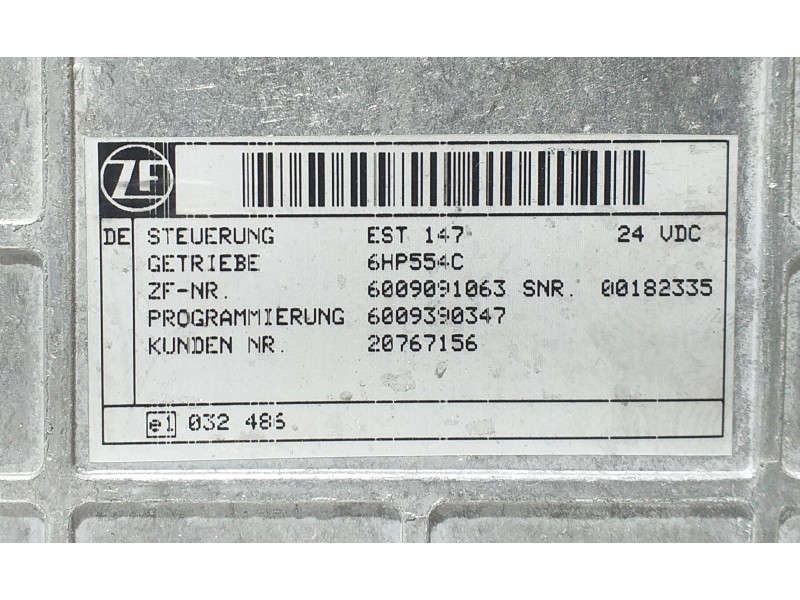 Recambio de centralita cambio automatico para volvo autobus volvo mkiii 4x2 e5 referencia OEM IAM 0260001042 68580 