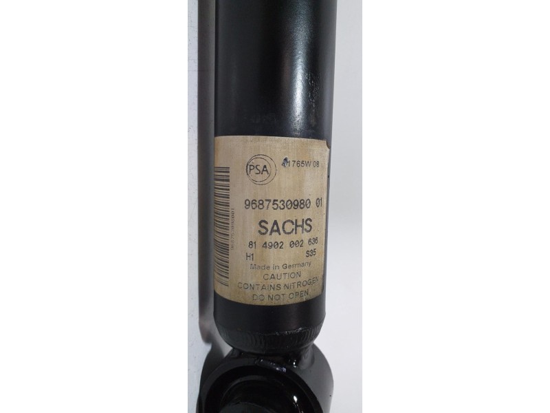Recambio de amortiguador trasero izquierdo para citroën berlingo cuadro sx l referencia OEM IAM 9687530980 66027 