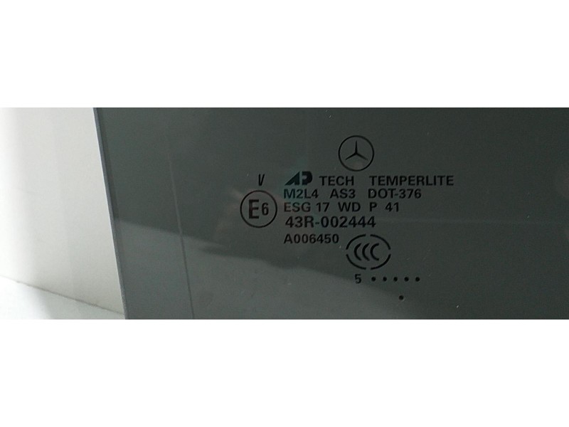 Recambio de luna trasera derecha para mercedes-benz clase m (w164) 500 (164.175) referencia OEM IAM 1647350810 58161 