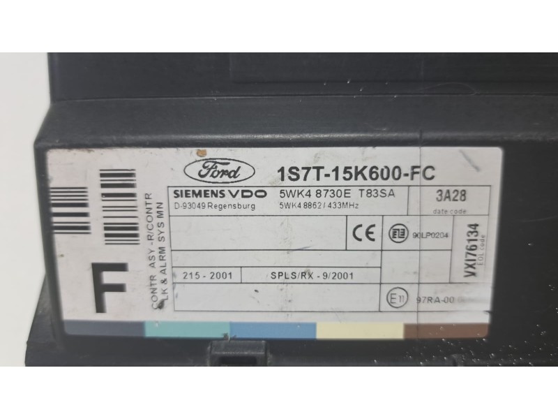 Recambio de modulo electronico para ford focus berlina (cak) 1.8 tdci turbodiesel cat referencia OEM IAM 1S7T15K600FC 76068 R