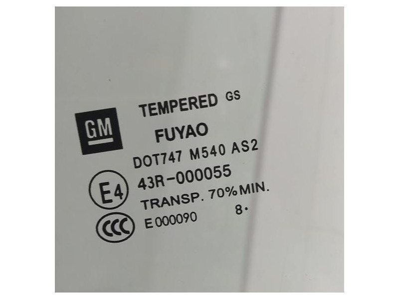 Recambio de luna trasera izquierda para opel insignia berlina cosmo referencia OEM IAM A20DTH 78322 