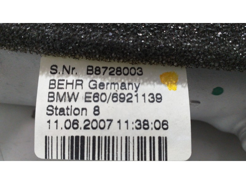 Recambio de radiador calefaccion / aire acondicionado para bmw serie 6 coupe (e63) 630i referencia OEM IAM B8728003 54371 