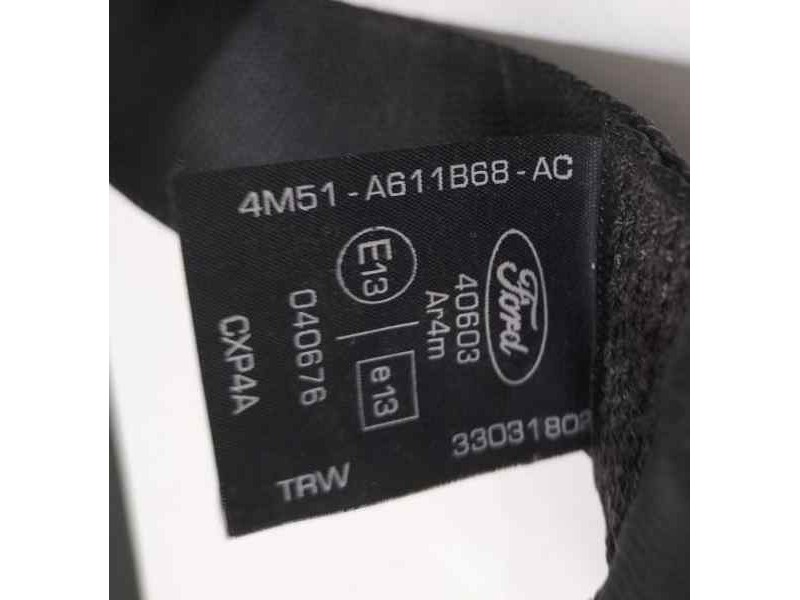 Recambio de cinturon seguridad trasero izquierdo para ford focus berlina (cap) ghia referencia OEM IAM 4M51A611B68AG 82306 