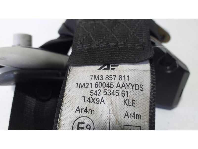 Recambio de cinturon seguridad trasero izquierdo para seat alhambra (7v9) kids referencia OEM IAM 7M3857811 68992 